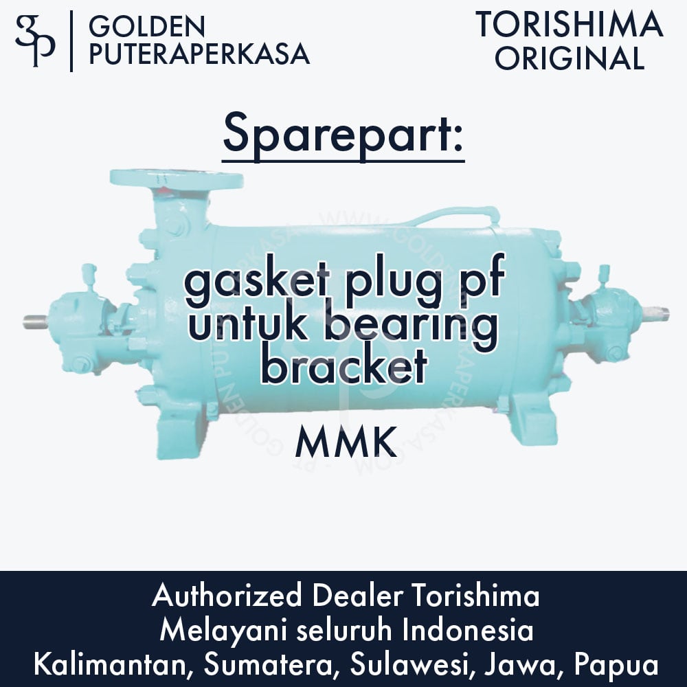 gasket plug pf untuk bearing bracket untuk pompa MMK Torishima Original Sparepart