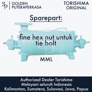 fine hex nut untuk tie bolt untuk pompa MML Torishima Original Sparepart