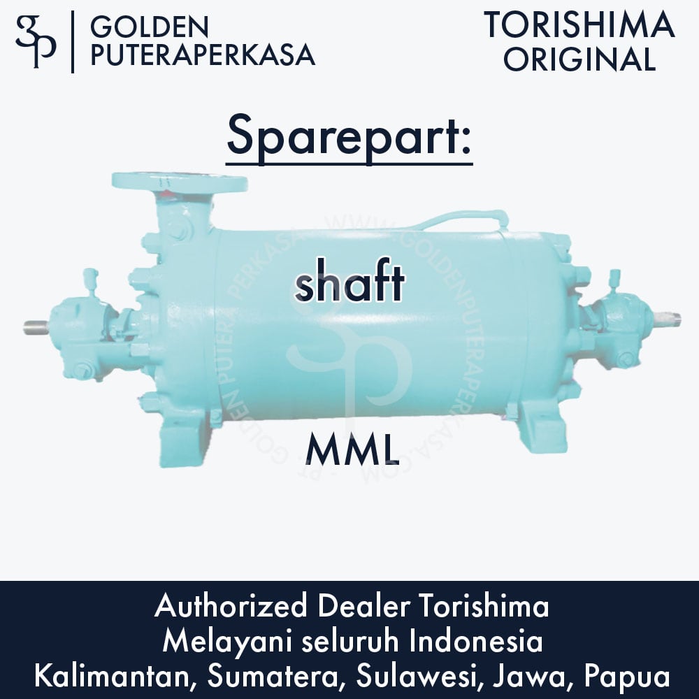 shaft untuk pompa MML Torishima Original Sparepart
